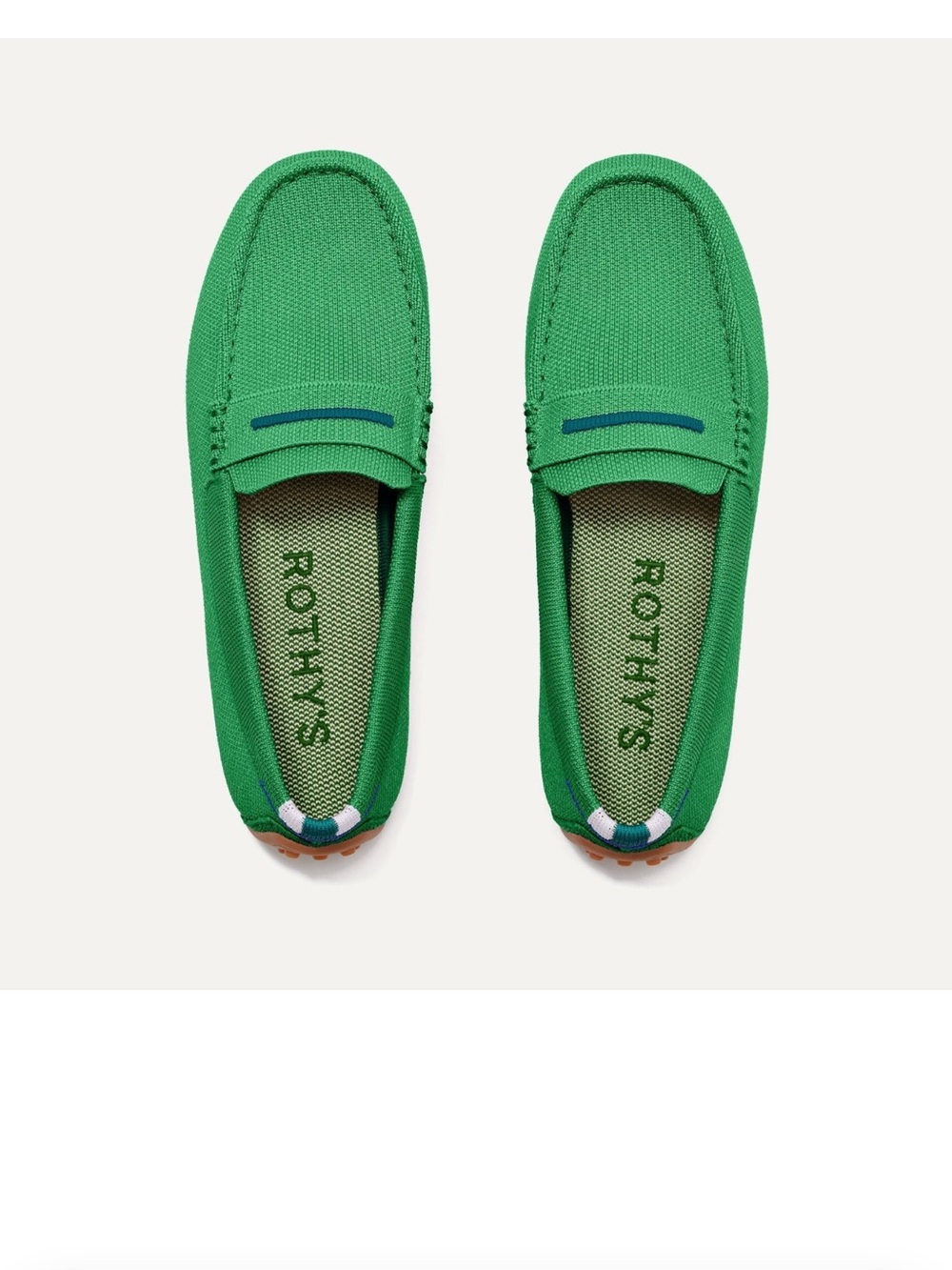 Rothy’s The Driver Kelly Green Loafers Size 13 NIB Never Worn